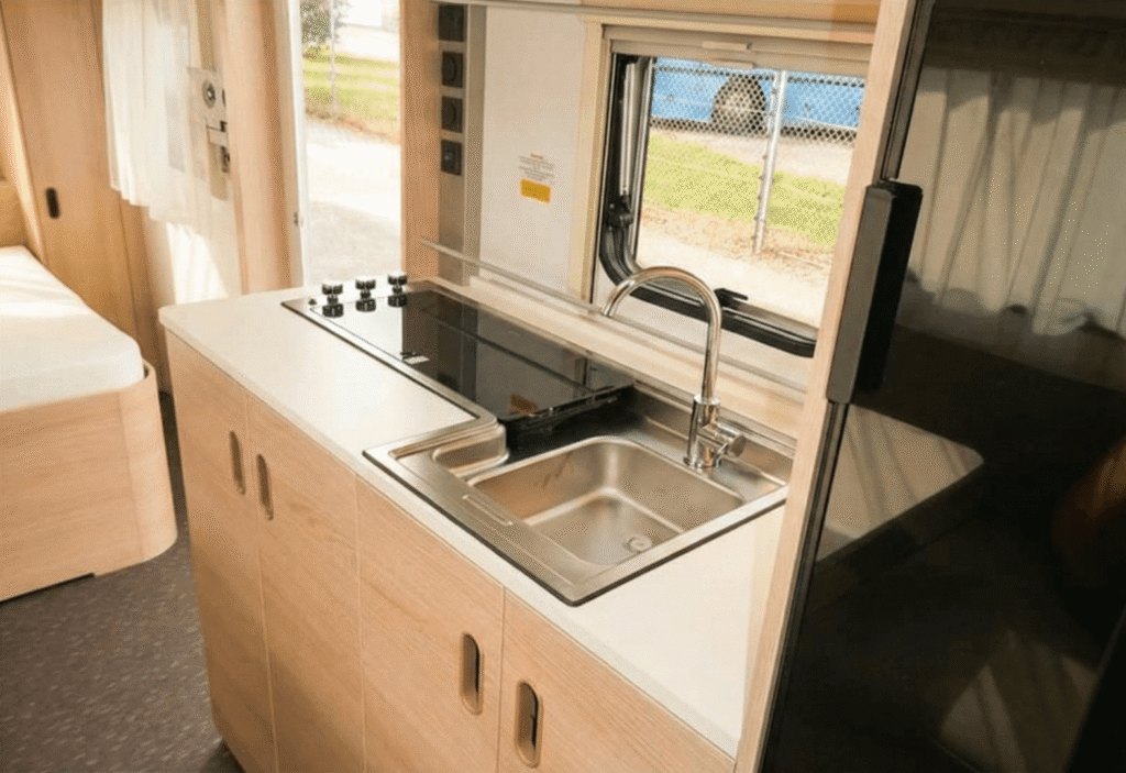 Køkken i udlejningsvogn