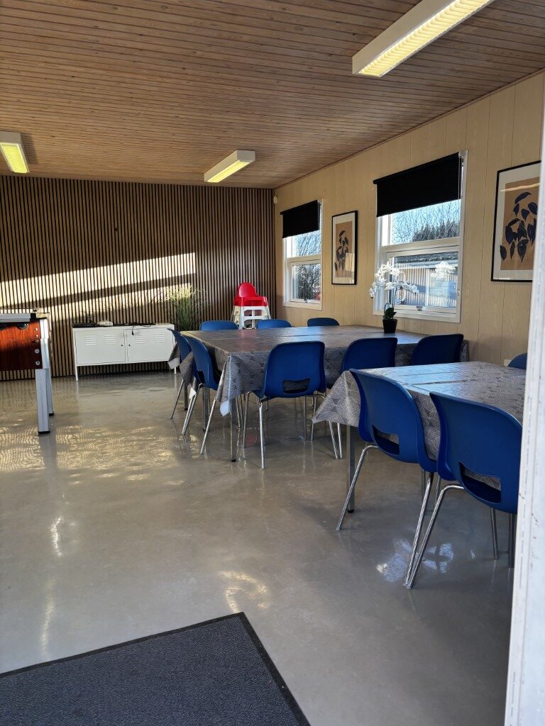 Spiseplads i opholdsrum