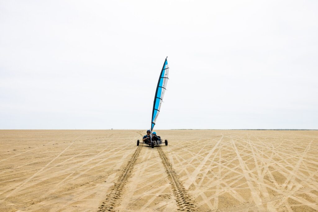 Blokart på sandstrand